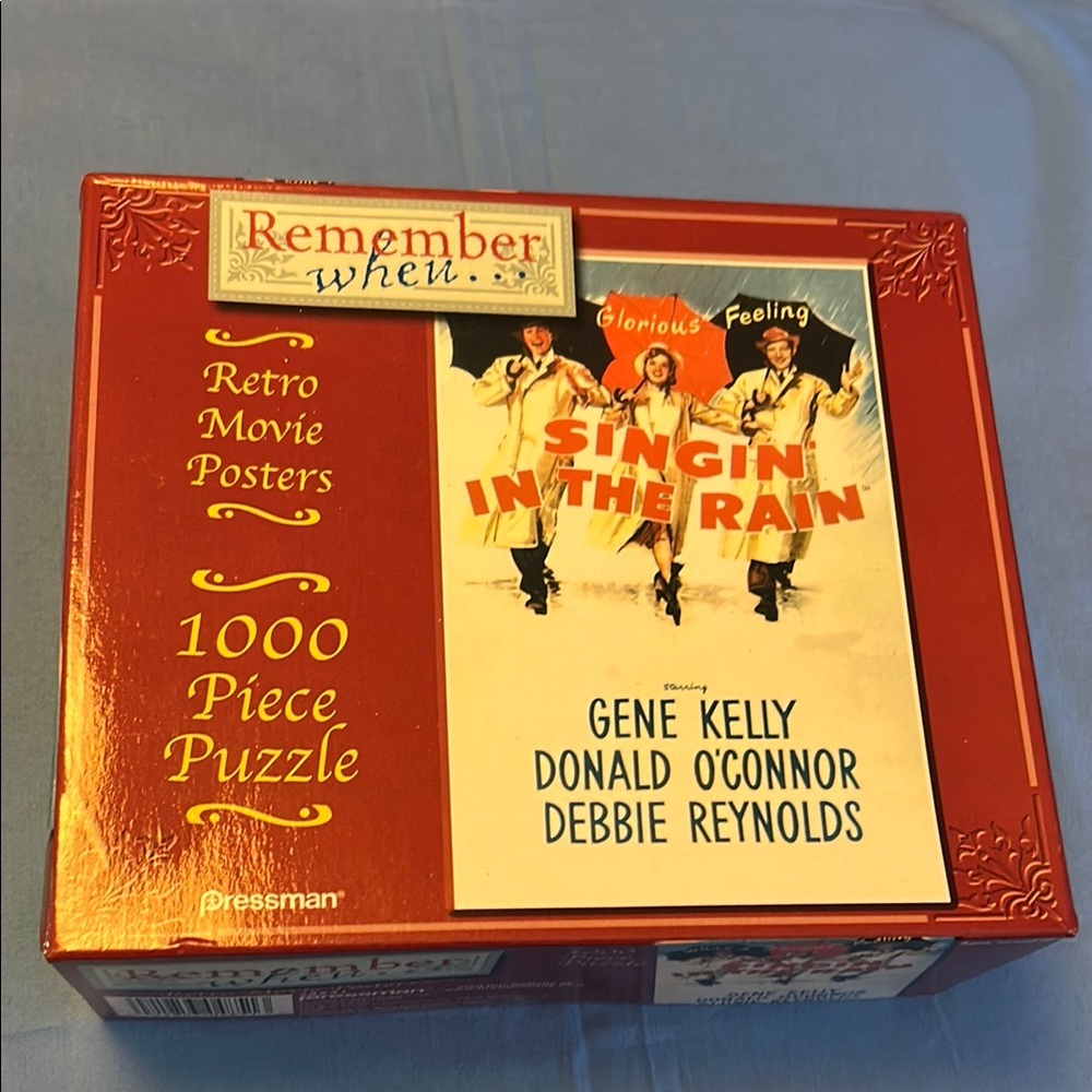 Remember When Puzzle “Singin' in the Rain” Retro Movie Poster 1,000 Pieces